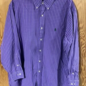 Ralph Lauren Purple Checkered Men's Shirt